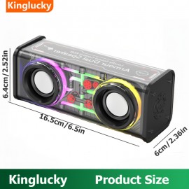 Kinglucky Portable Wireless Speaker, HD Surround Sound, Mini Subwoofer, All Day Playtime, Hands-Free Call, Ultra-Portable Speaker, Speaker for Home/Party/Outdoor/Beach, Perfect Gift, Festival, Home Speaker, Party Speaker, Sleek Speaker, Modern Speaker, Highquality Sound, Premium Audio, Speaker, Music Lovers, Gift Idea