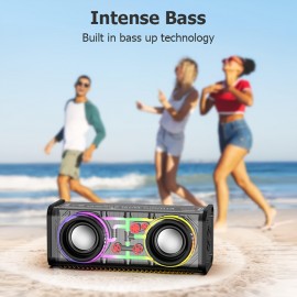 Kinglucky Portable Wireless Speaker, HD Surround Sound, Mini Subwoofer, All Day Playtime, Hands-Free Call, Ultra-Portable Speaker, Speaker for Home/Party/Outdoor/Beach, Perfect Gift, Festival, Home Speaker, Party Speaker, Sleek Speaker, Modern Speaker, Highquality Sound, Premium Audio, Speaker, Music Lovers, Gift Idea