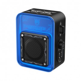Transformers portable Bluetooth speaker with cool LED lights, wireless portable speaker, desktop speaker supporting Bluetooth/TF/AUX mode, high-fidelity sound quality, 360° surround sound, TWS pairing, built-in microphone, lanyard design, holiday gift