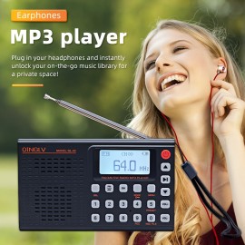 A Multi-Functional FM/AM/SW Radio with a 3W Full Band Speaker, a 3.5Mm Headset Interface, USB Charging, Compact Indoor Design, Wireless Connection, Wireless Transmission, Back-Mounted Holder Design, Suitable for Indoor, Outdoor And Emergency Use, Outdoor Enthusiasts, Camping, And Hiking