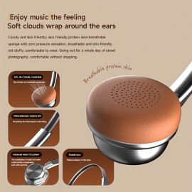 Vintage Design Headset CR-20, Lightweight and Retractable Design, Fashionable Earphones, First Choice for Gifts, Compatible with Mobile Phones, First Choice for Gaming and Watching Movies