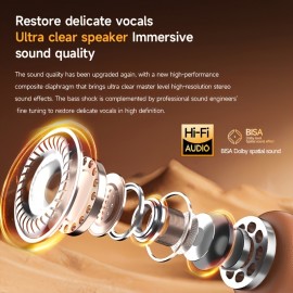 Vintage Design Headset CR-20, Lightweight and Retractable Design, Fashionable Earphones, First Choice for Gifts, Compatible with Mobile Phones, First Choice for Gaming and Watching Movies