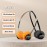 bosdd Retro Wireless Over-Ear Headphones Wireless, 15H Battery, 52g Lightweight, Touch Control, Noise-Free Sound, -C, Compatible with iPhone/, Painless Fit for Music, Sports, Gaming (Black/Yellow) - Low Latency