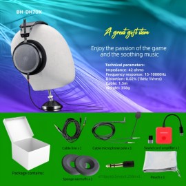 JR70-354 Over-Ear Headphones Hi-Fi Stereo Sound, Lightweight And Comfortable Protein Ear Pad Cover