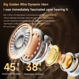 [Noise-Canceling Headphones] Classic Model Noise-Canceling Headphones - Dual Chip Technology, Lossless Sound, Dual Golden Plating Certification, Foldable/Wireless Design with Strong Anti-Interference Capability, Ensures Seamless Listening Even Outdoors