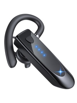 180-Hour Standby Time Wireless Headset with Microphone - Mono Business Earbuds, Noise Cancelling, Push Button Control, USB-C Charging, for Office, Travel, Gaming, Gaming Headset, Sleek Headset, Durable Headset