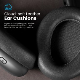 Over Ear Wireless Headphones Noise Canceling Hi-Res Audio, 48H Playtime, Foldable, Breathable Soft Earpads