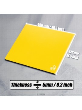 Extra Large Gaming Mouse Pad, 50% Thickened, 490*420mm*5mm XSOFT Ultra Thick Rubber Base, with Both Elasticity and Non-slip, Ultra Fine Fiber Surface, Smooth and Durable, Speed Enhancing, Stable Operation, Suitable for All Mice, Highly Recommended for FPS and Esports, Exquisite Flat Packaging