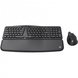 Redragon BS7162 Wireless Keyboard and Mouse Combo 108 Keys 2 4Ghz Wireless Low Profile Membrane Keyboard w Sloping Comfy Design Wrist Rest 4000 DPI Max Ergonomic Mouse