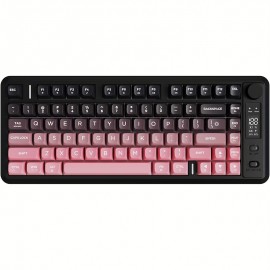 M75 Gaming Keyboard, RGB Backlit Small Membrane Keyboard with Smart Display & Knob, PBT Gradient Keycaps for PC, MAC