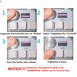 SayoDevice O3C OSU Keyboard - Quick-Trigger Hall Effect Magnetic Linear Switches, Keyboard with Knob & Screen, Copy-Paste Shortcuts, Macro Hot-Swap Mini Keyboard