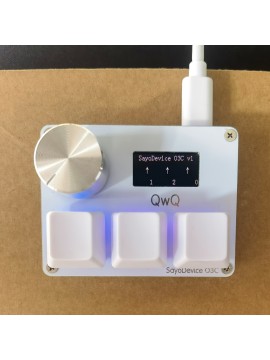 SayoDevice O3C OSU Keyboard - Quick-Trigger Hall Effect Magnetic Linear Switches, Keyboard with Knob & Screen, Copy-Paste Shortcuts, Macro Hot-Swap Mini Keyboard