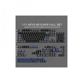 Hyekit PBT Keycaps - YMK Profile, Double Shot, 75% 172 Keys, Cherry Gateron MX Cool for Dark Night, Keyboard Upgrade, Typing Experience, Ergonomic Design, Sleek Keycap Set, Durable Keycaps, Precision Shot, Backlit Compatible, Mechanical Keyboards