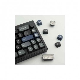 Hyekit PBT Keycaps - YMK Profile, Double Shot, 75% 172 Keys, Cherry Gateron MX Cool for Dark Night, Keyboard Upgrade, Typing Experience, Ergonomic Design, Sleek Keycap Set, Durable Keycaps, Precision Shot, Backlit Compatible, Mechanical Keyboards