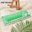 132-Key MOA Jelly Green Gradient Keycap Set with Cute Ball-Top PBT+PC Caps for 61/64/75/87/98/104 Layouts