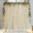 2pcs Champagne Tulle Backdrop Decor - 5.2x10ft, Sheer, with Lights String for Parties, Wedding, Birthday, Photo Shoots