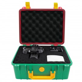 [Waterproof & Shockproof] 1-Pack Waterproof & Shockproof Protective Equipment Hard Carry Case | 280x240x130mm | PP Material | Waterproof & Shockproof | Camera, Photography, Travel, Electronic Digital Products | Blue/Black