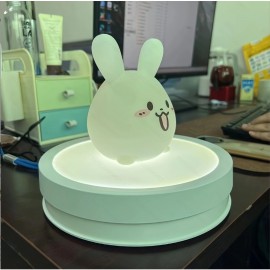 8.66in RGB Color-Changing LED Rotating Display Stand with Remote Control, USB-Powered Electric Turntable Base with 360° Rotation & Adjustable Brightness for Photography Studio Lighting, Home Decor, Product Showcase - Compatible with Smartphones/Tabl