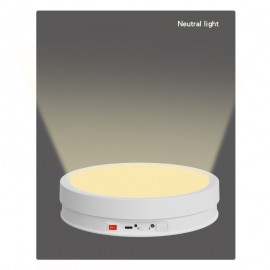 8.66in RGB Color-Changing LED Rotating Display Stand with Remote Control, USB-Powered Electric Turntable Base with 360° Rotation & Adjustable Brightness for Photography Studio Lighting, Home Decor, Product Showcase - Compatible with Smartphones/Tabl