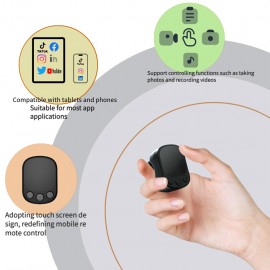 Multi-Function Touchscreen Wireless Remote for Phones, Ring Video Scroller with TikTok Short Videos Swipe Liker and Phone Camera Recorder, Ebook Page Turner, New Contact Mobile Mouse, Phone Remote Control, Wireless Phone Remote, Phone Scrolling Remote, Wireless Ring Remote Control, Tablet Remote, Ebook Reader, Portable Remote, Compact Design, Highquality Control, Durable Build, Touchscreen Mouse, Multifunctional Remote, Tiktok Users, Tech Enthusiasts