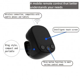 Multi-Function Touchscreen Wireless Remote for Phones, Ring Video Scroller with TikTok Short Videos Swipe Liker and Phone Camera Recorder, Ebook Page Turner, New Contact Mobile Mouse, Phone Remote Control, Wireless Phone Remote, Phone Scrolling Remote, Wireless Ring Remote Control, Tablet Remote, Ebook Reader, Portable Remote, Compact Design, Highquality Control, Durable Build, Touchscreen Mouse, Multifunctional Remote, Tiktok Users, Tech Enthusiasts