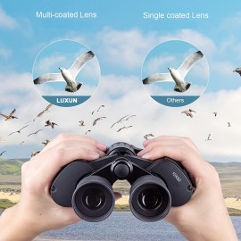 [High-Definition Binoculars] 10x50 High-Definition Binoculars with FMC Multi-Layer Coating | Ideal for Bird Watching, Sports Events, Hunting - Includes Carrying Case and Shoulder Strap