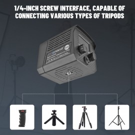 [Pro RGB LED Video Light] PULUZ Portable LED Video Light, Adjustable Color Temperature 2500K-6500K, Metal Mini COB Continuous Lighting for Video Recording, Outdoor Shooting and Live Streaming