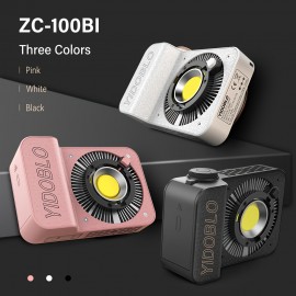 100W Bicolor COB LED Video Pocket Light with Bowens Mount, 10000Lux/m 2700K-7500K Bi-Color Camera Light with 10 Scenario Simulations Control Continuous Lighting for Photography, Lightweight And Portable Lamp