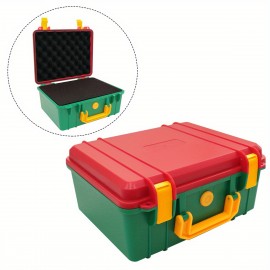 [Waterproof & Shockproof] 1-Pack Waterproof & Shockproof Protective Equipment Hard Carry Case | 280x240x130mm | PP Material | Waterproof & Shockproof | Camera, Photography, Travel, Electronic Digital Products | Blue/Black