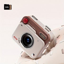 New CCD Camera Retro Mini Small Digital Camera Campus Camera Photo And Video Recording HD Pixel Without/With 32G Memory Card Two Options - Multicolor - 1pc, Self-Portrait, Photo And Video Recording Support, The Perfect Gift For Family, Teachers And Those Who Will Cherish It