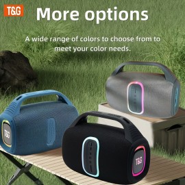 Portable Wireless Outdoor Speaker with Colorful LED Lights, TWS Pairing, Type-C Charging, Music Player, Compatible with Smartphones/Tablets/TV, Perfect for Pool Parties, Beach, Camping, and Travel - Ideal Gift Without a data cable