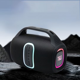 Portable Wireless Outdoor Speaker with Colorful LED Lights, TWS Pairing, Type-C Charging, Music Player, Compatible with Smartphones/Tablets/TV, Perfect for Pool Parties, Beach, Camping, and Travel - Ideal Gift Without a data cable