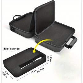 Wireless Microphone for TONOR, Shure, Bietrun, ALPOWL Two Microphone System - Large EVA Foam Storage Box with Carrying Handle, Fits Different Sizes of Microphones, Receiver, Audio Cable & Power (Box Only), Microphone Storage