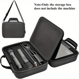 Wireless Microphone for TONOR, Shure, Bietrun, ALPOWL Two Microphone System - Large EVA Foam Storage Box with Carrying Handle, Fits Different Sizes of Microphones, Receiver, Audio Cable & Power (Box Only), Microphone Storage