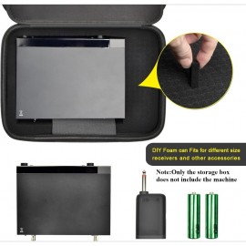 Wireless Microphone for TONOR, Shure, Bietrun, ALPOWL Two Microphone System - Large EVA Foam Storage Box with Carrying Handle, Fits Different Sizes of Microphones, Receiver, Audio Cable & Power (Box Only), Microphone Storage