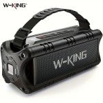 W-KING 30W Wireless Speaker, An IPX6 Outdoor Portable Speaker, Boasts Powerful Bass, All-Day Playback, Dual EQ, AUX Input, TF Card Reading, And USB Playback - A Robust Speaker Suitable For Home, Parties, And Camping.