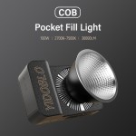 100W Bicolor COB LED Video Pocket Light with Bowens Mount, 10000Lux/m 2700K-7500K Bi-Color Camera Light with 10 Scenario Simulations Control Continuous Lighting for Photography, Lightweight And Portable Lamp
